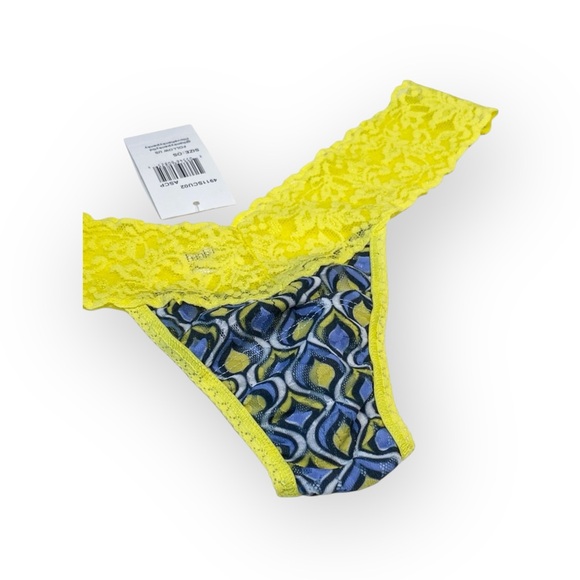 new Hanky Panky ☮︎︎ Iconic Low Rise Lace Thong ☮︎︎ Ashram Geo Print ☮︎︎ XS S M L - Picture 5 of 15
